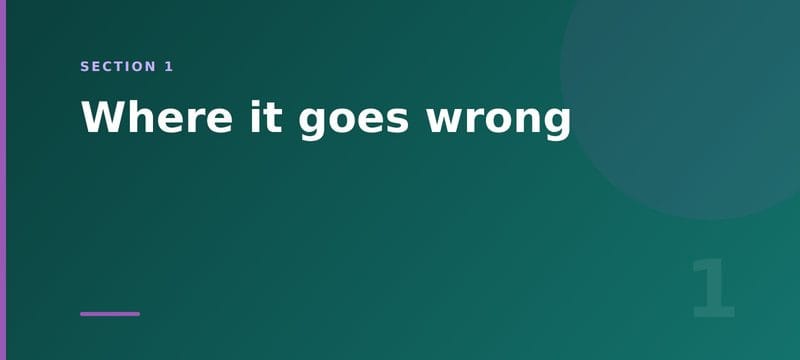Section card: where CRM implementations go wrong