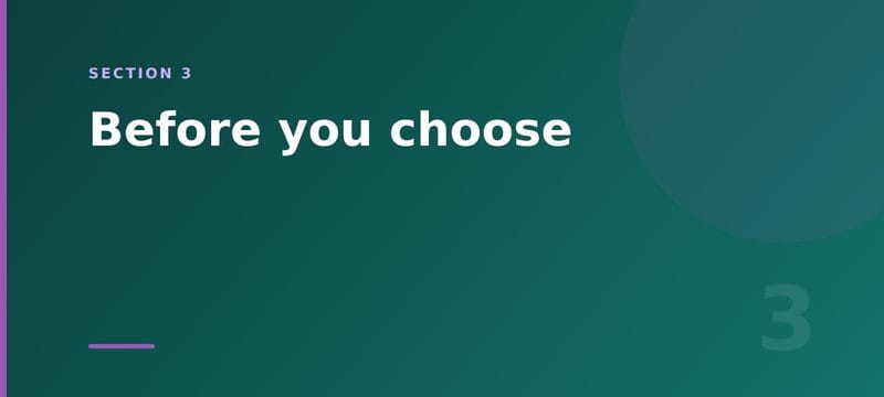 Section card: before you choose a CRM platform