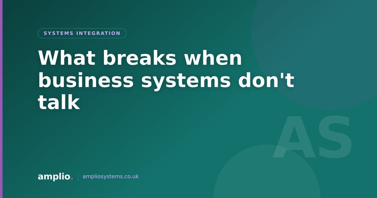 Four business systems each holding a different version of the same customer, with no links between them